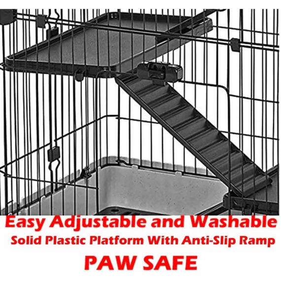 Large 5 level Indoor Outdoor Small Pet Cage with Ramp 3 | PricZone