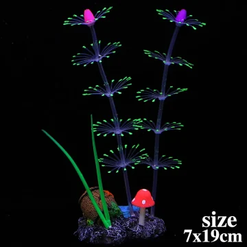 Glow-in-the-Dark Artificial Coral Aquarium Decor 2