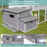 103 inch Large Wooden Chicken Coop for 4 6 Chickens 3 | PricZone