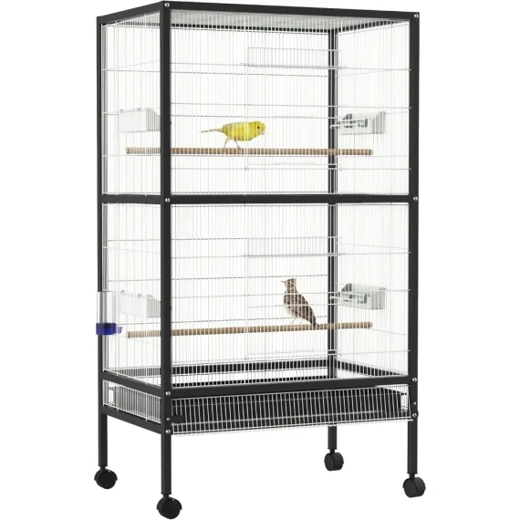 54 inch Rolling Flight Cage Extra Large Bird House 2 | PricZone