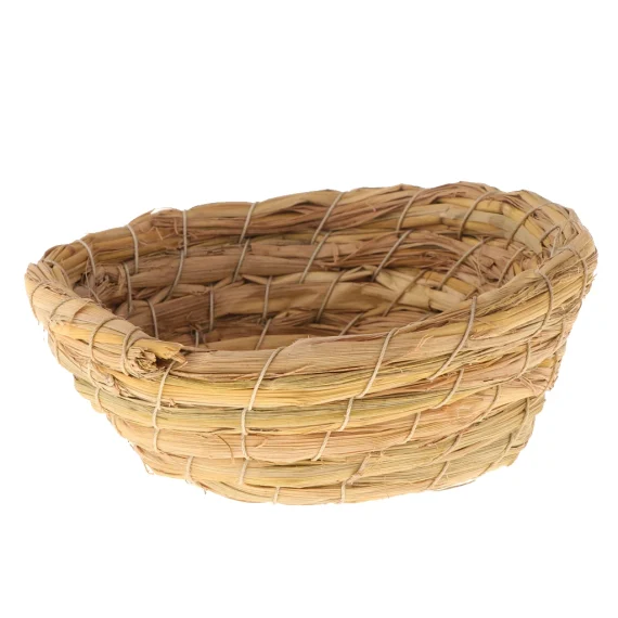 Handwoven Grass Bird Nest Cage for Parrots and More 3 | PricZone