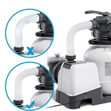 11535 Pool Pump Hose 16 Inch Pool Sand Filter Pump Hose Salt Water Pump Hoses for Intex Pool Sand Filter Pumps Saltwater Systems 2