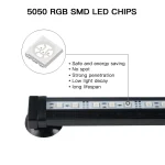 Aquarium Underwater Air Bubble LED Light Fish Tank RGB Submersible Lamp + Remote 5