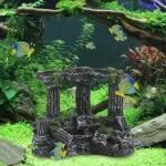 Vintage Roman Column Fish Tank Decoration 2