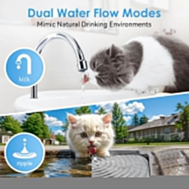 Automatic Cat Water Fountain 35L Battery 6 Automatic Cat Water Fountain 3.5L Battery 6