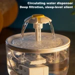 Automatic Cat Water Fountain 1L USB Quiet Bowl 2