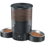 Dual Cat Feeder with Timer and Stainless Bowls 1