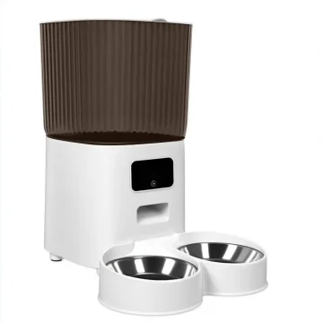 Smart WiFi Pet Feeder with Dual Bowls 5L 1