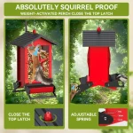 Squirrel Proof Outdoor Bird Feeder 5LB Metal 2