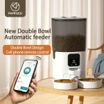 Smart WiFi Cat Feeder with Double Bowls 7L 1