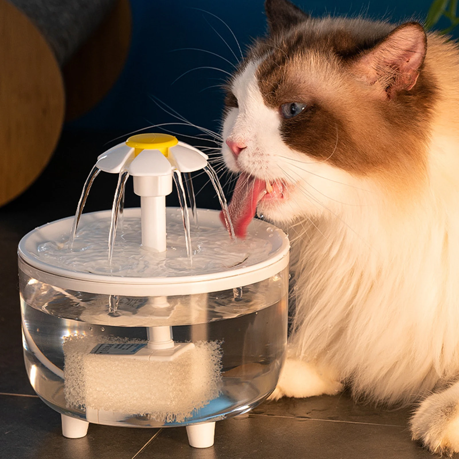 Automatic Cat Water Fountain 1L USB Quiet Bowl 1 Automatic Cat Water Fountain 1L USB Quiet Bowl 1