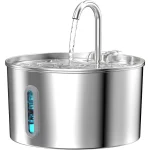 Stainless Steel Cat Water Fountain 74oz 1