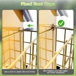 Hanging Metal Bird Feeder with Suet Cages 6