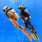 Cute Resin Frogman Aquarium Ornaments Interesting Floating Decoration Simulated Mini Diver Fish Tank Aquarium Accessories 2