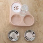 3-in-1 Pet Bowl Feeder With Water Fountain 5