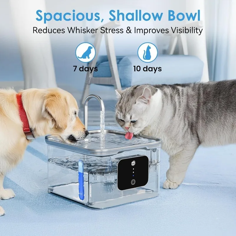 Automatic Cat Water Fountain 35L Battery 3 Automatic Cat Water Fountain 3.5L Battery 3