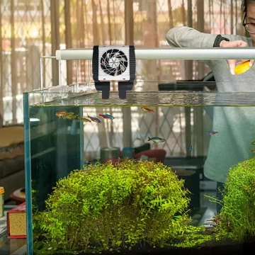 Quiet 6-Level Aquarium Cooling Fan Adjustable 1