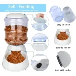 Automatic Dog Feeders, Dog Feeder Dispenser for Large Dogs, 3 Gallon Gravity Automatic Dog Cat Feeder Station, 4