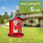 Squirrel Proof Outdoor Bird Feeder 5LB Metal 3