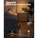 Stainless Steel Cat Water Fountain 74oz 4