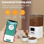 Smart WiFi Pet Feeder with Dual Bowls 5L 5