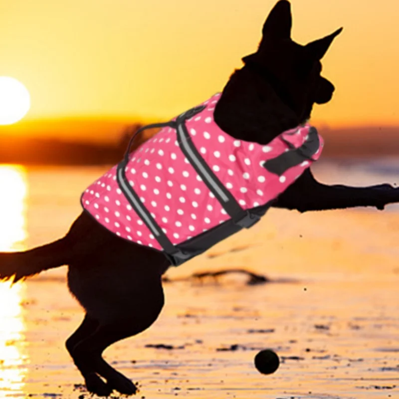 Reflective Ripstop Dog Life Jacket with Handle 2 Reflective Ripstop Dog Life Jacket with Handle 2