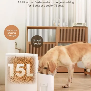 Large Dog Auto Feeder with Sealed Storage Bin 2