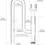 Mini Glass Lily Pipe Set for Nano Aquariums 3