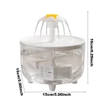 Automatic Cat Water Fountain 1L USB Quiet Bowl 6