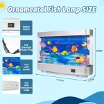 Virtual Aquarium Lamp with Moving Fish Display 3