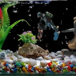 Cute Resin Frogman Aquarium Ornaments Interesting Floating Decoration Simulated Mini Diver Fish Tank Aquarium Accessories 4