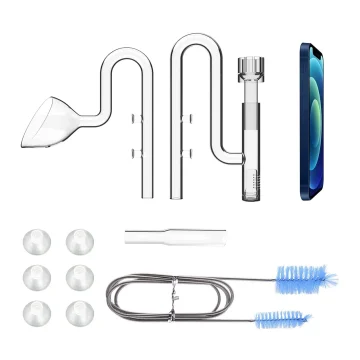 Mini Glass Lily Pipe Set for Nano Aquariums 1