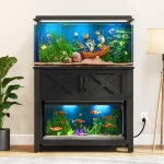Aquarium Stand with Storage and Power Outlets 1