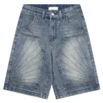 Vintage Washed Y2k Baggy Denim Jorts 1