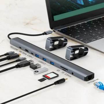 10-in-1 USB-C Laptop Docking Station Hub 1