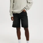 Mens Vintage Relaxed Fit Denim Shorts 2