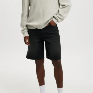 Mens Vintage Relaxed Fit Denim Shorts 2