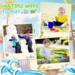 Turtle Sandbox with Lid and Sand Toy Set 5