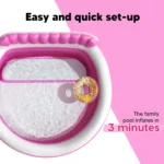 Pink Inflatable Round Backyard Pool 88x85x21 3