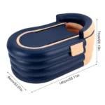 Wireless Inflatable Pool with Pump and Backrest 2