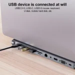 11-in-1 USB-C Dock for Triple Display Setup 6