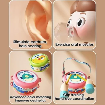 Toddler Musical Drum Set 5-Piece Learning Toy 2