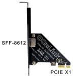 PCIe to SFF 8612 Adapter Card for SSD U.2 OCUlink 4