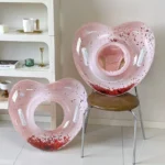 Pink Heart Inflatable Pool Seat for Girls 1
