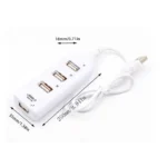 Portable 4-Port USB 2.0 Hub Splitter Adapter 5