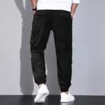 Mens Corduroy Loose Fit Cargo Work Pants 4