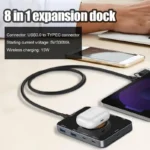 USB C Hub 8-in-1 w/ Wireless Charger Dock 6