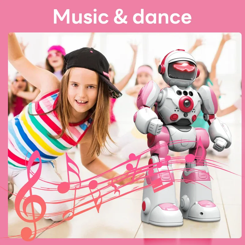 RC Robot Intelligent Voice Robot Gesture Remote Control Programming Music Dancing Machine Children Electric Educational Toy Gift 4 RC Robot Intelligent Voice Robot Gesture Remote Control Programming Music Dancing Machine Children Electric Educational Toy Gift 4