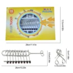 Metal Wire Brain Puzzle Toy for Kids Fun 6