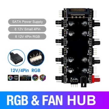 ARGB RGB Fan and LED Light Strip Splitter Hub 2